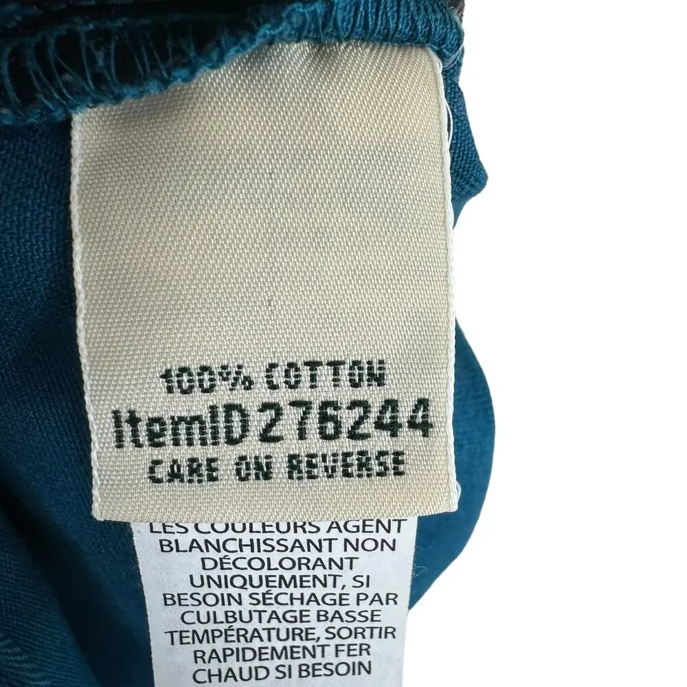 L.L. Bean‎ Vintage 100% Cotton Original Fit Teal High Rise Jean Shorts Size 12